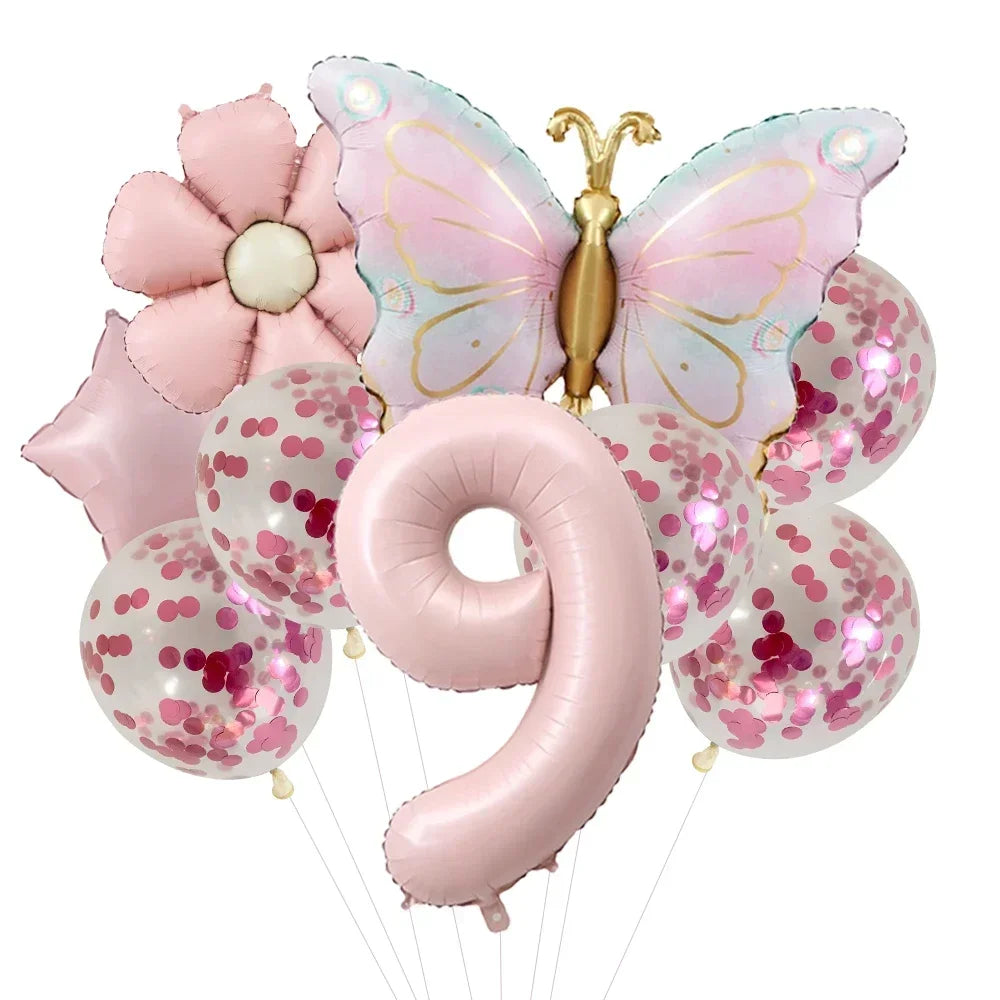 Kit Balão Metalizado Borboleta