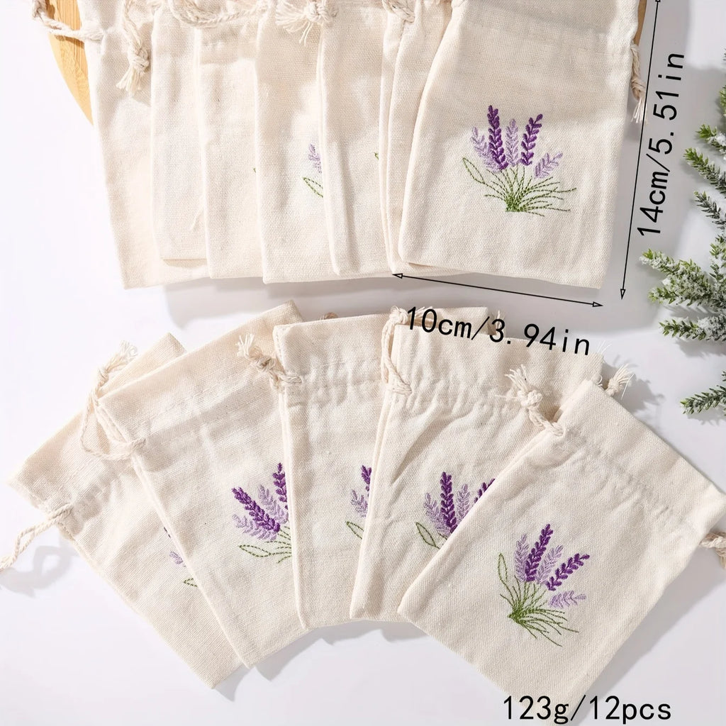Kit Saquinhos de Lavanda com Cordão – Casamento e Eventos