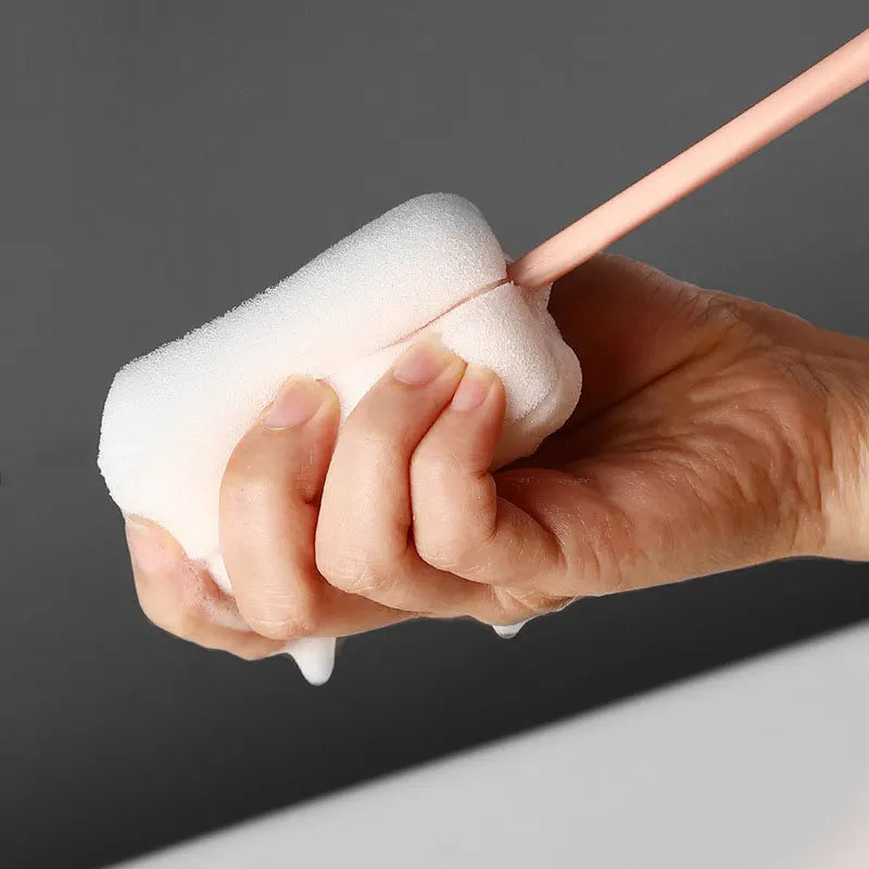 Esponja de cabo longo para limpeza de copos de vidro e garrafas, 2 peças