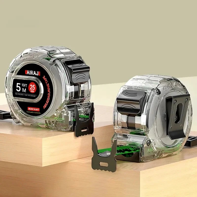 Fita métrica fluorescente medida precisão escala espessada  e resistente ao desgaste ferramenta de medição multiuso