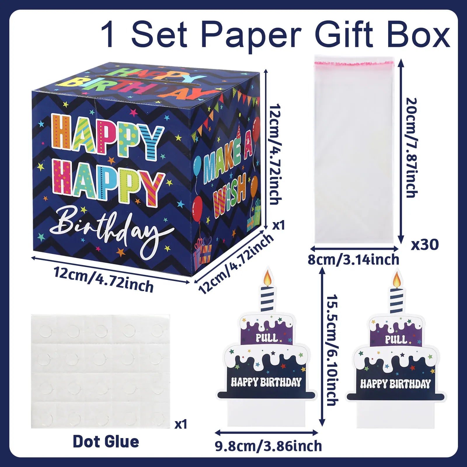 Caixa Puxa Dinheiro com Cartão – Presente Surpresa de Aniversário