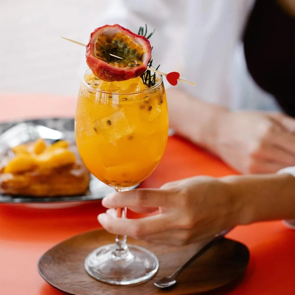 Kit 100 Palitos de Bambu Coração