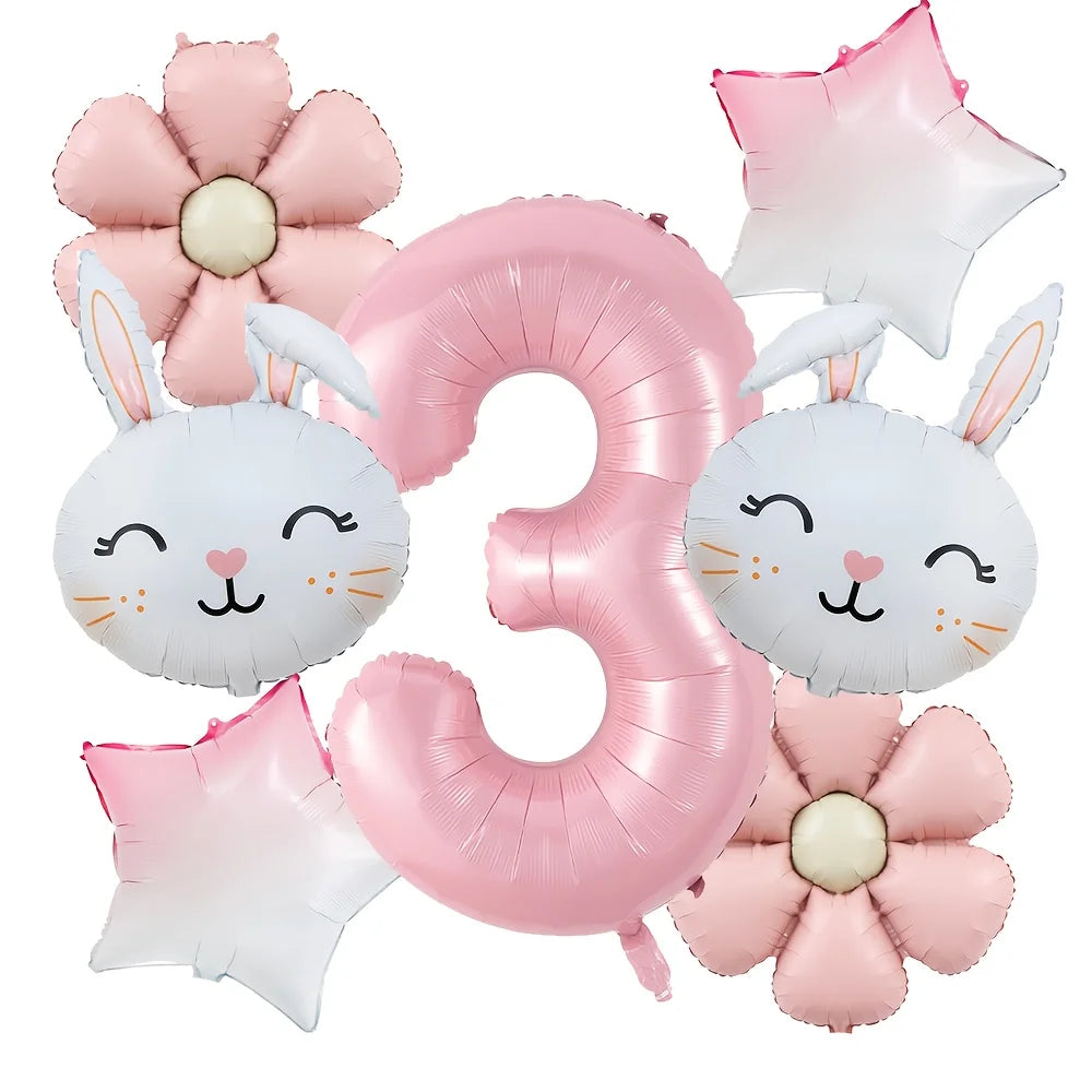 Kit Balão de Aniversário de Coelho