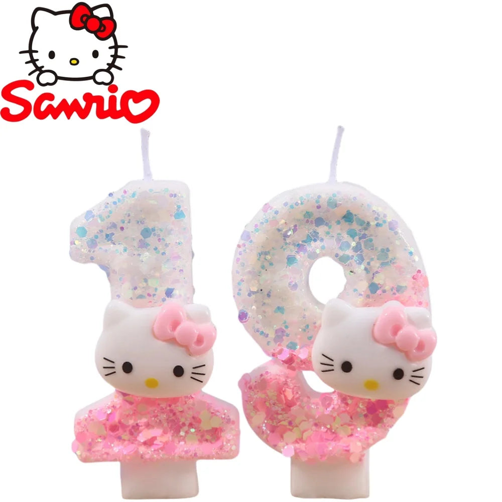 Vela de aniversário Hello Kitty