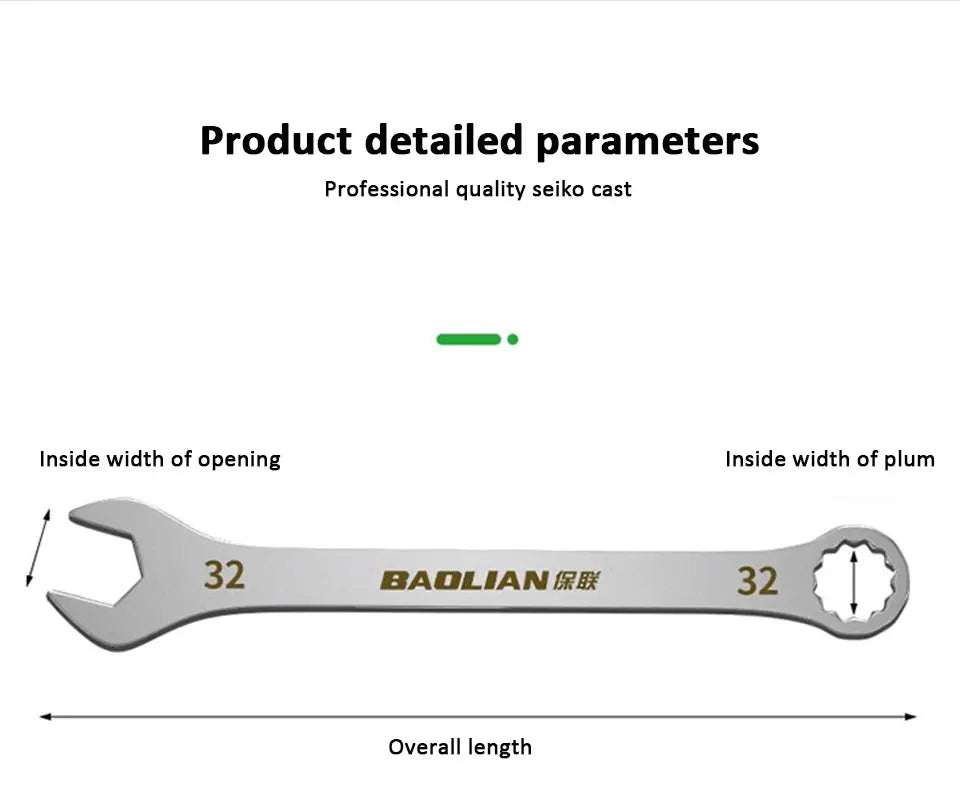 Chave de extremidade aberta ultrafina 5-32mm chaves de catraca universais chave de dupla finalidade