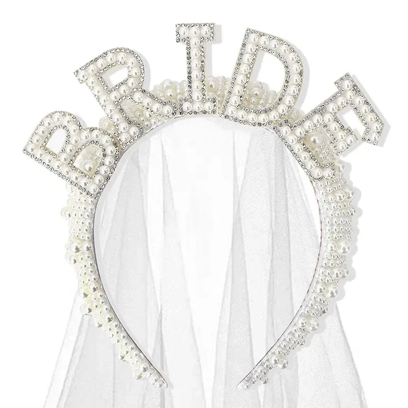 Tiara de Pérolas "Bride" – Acessório Premium para Noiva