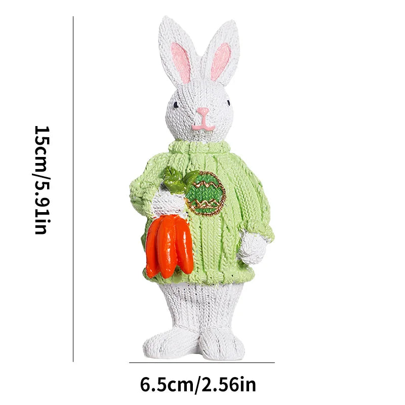 Estatuetas de Resina: Coelhos de Páscoa