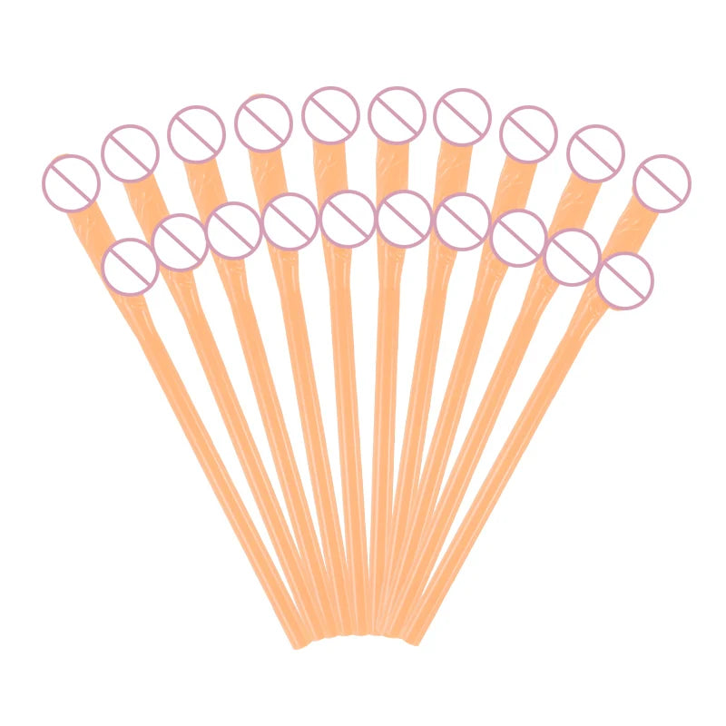 Kit 10 Canudos Divertidos para Despedida de Solteira