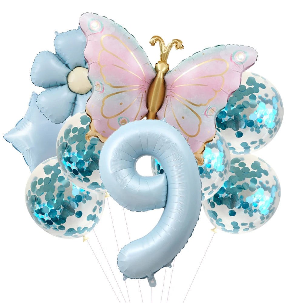 Kit Balão Metalizado Borboleta