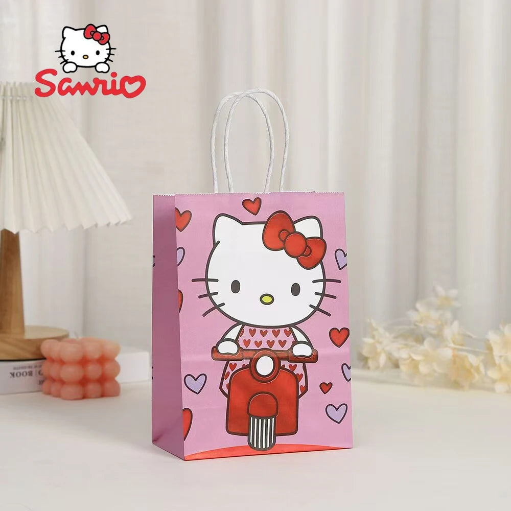 Kit 12 Sacolas de Presente Hello Kitty