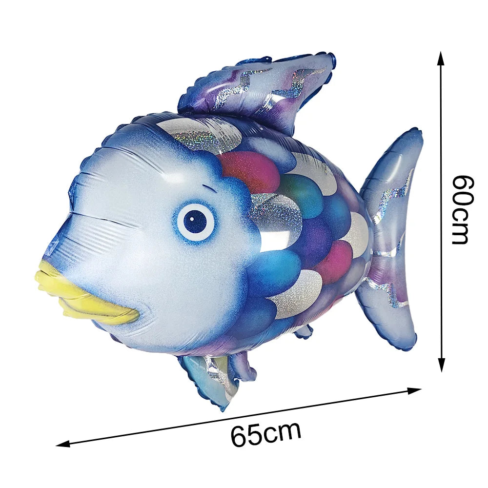 Kit Balões Metalizados Peixe – Decoração Festa Pescaria