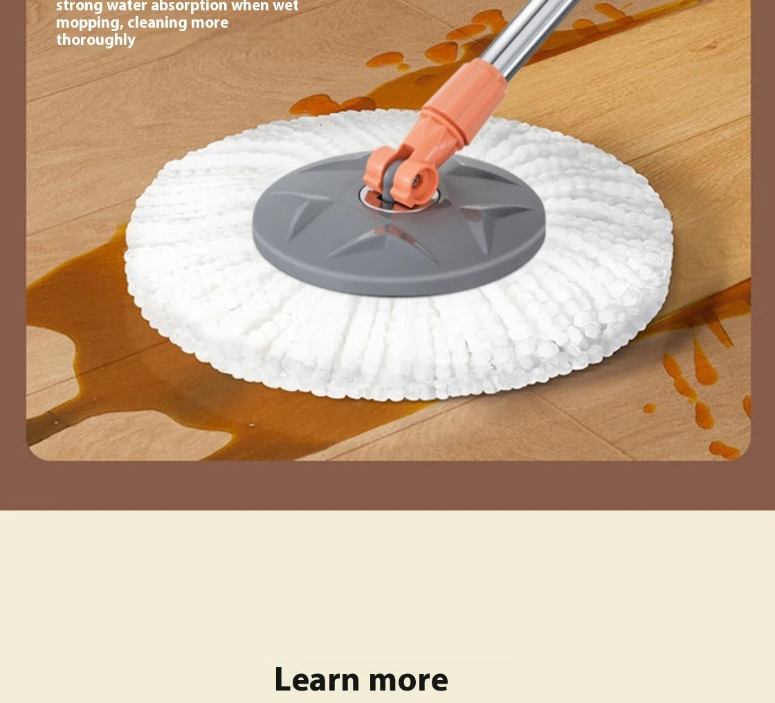 Conjunto de esfregão giratório balde separação de sujeira + garrafa de adição de produtos