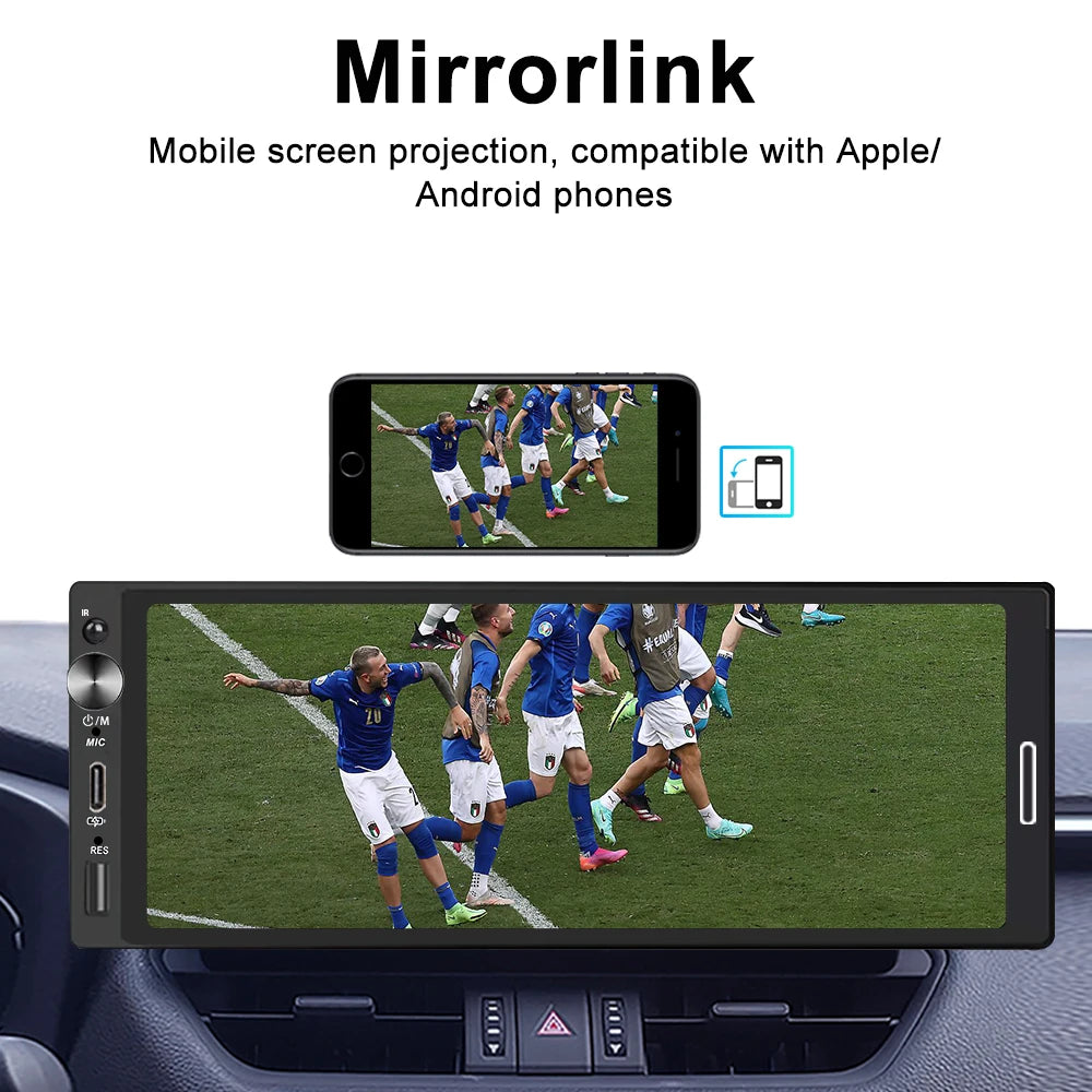 Multi mídia Hd tela touch carplay/bluetooth 5.0/AUX/Fm Radio