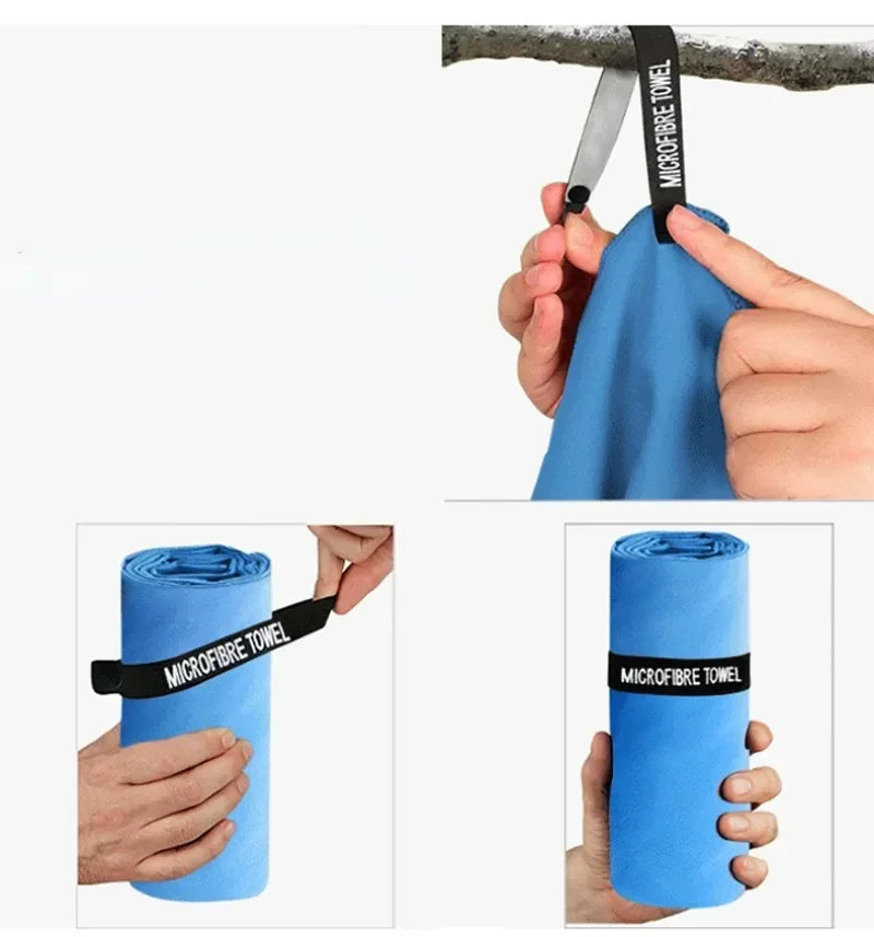 Toalha de microfibra absorção 100% secagem rápida