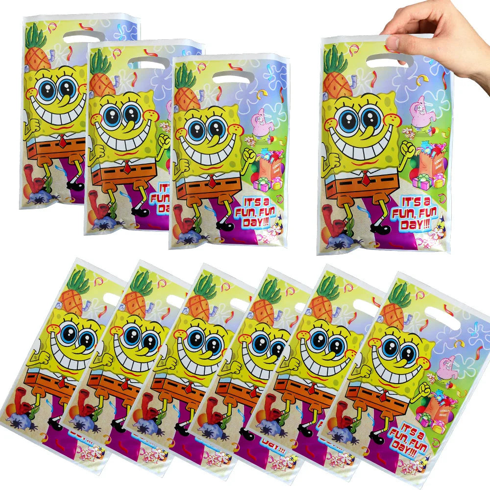 Kit Festa Bob Esponja: Descartáveis e Balões