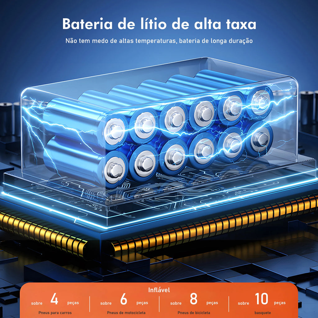 Bomba de ar portátil