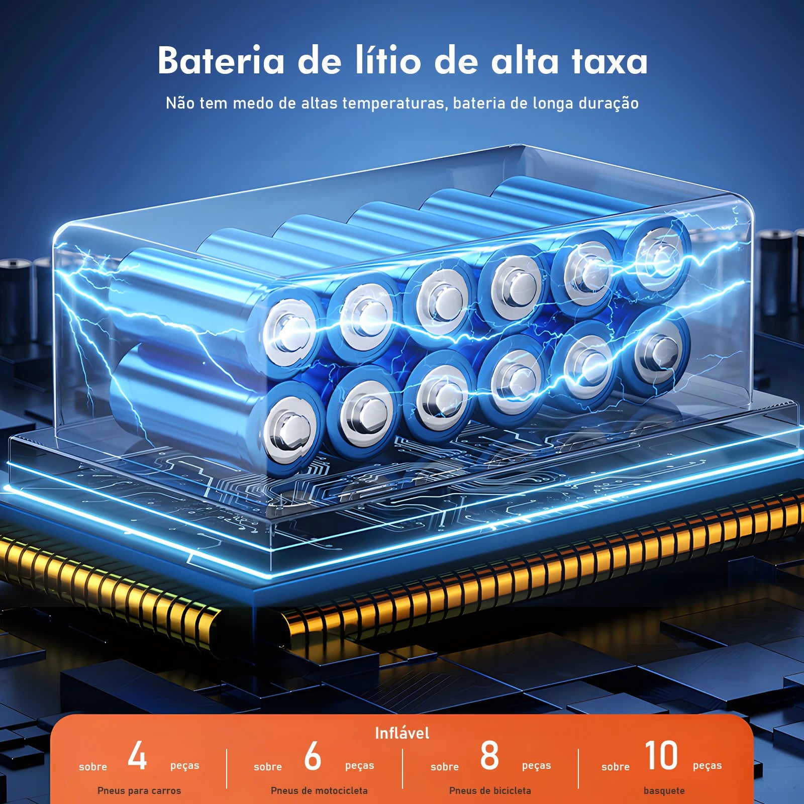 Bomba de ar portátil