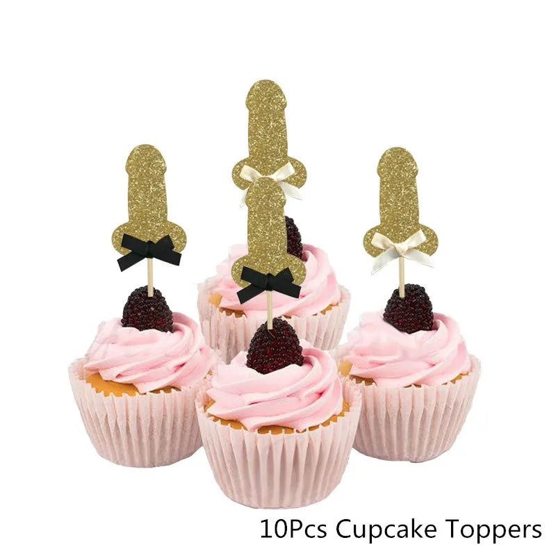 Kit Decoração Despedida de Solteira – Balões, Toppers e Confetes