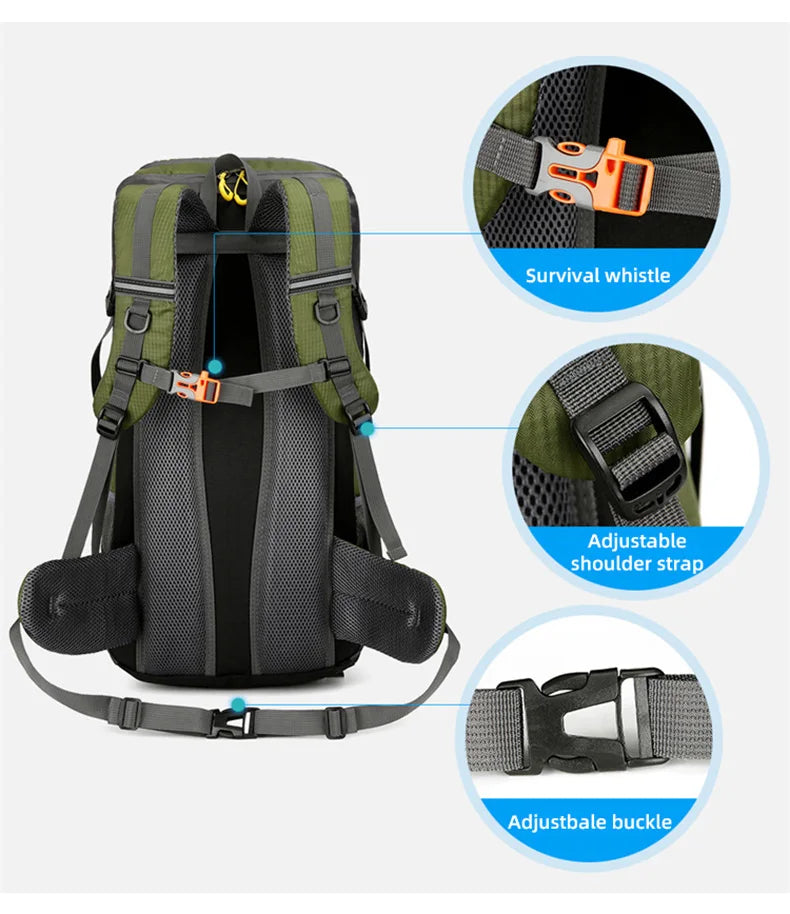 Mochila 50L Ocasião escalada, trekking, viagens, esqui, esporte