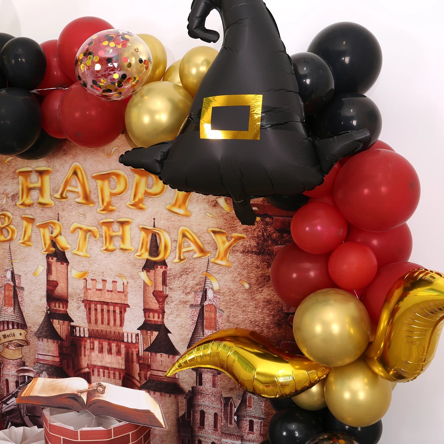 Kit Harry Potter chapéu seletor-118 peças