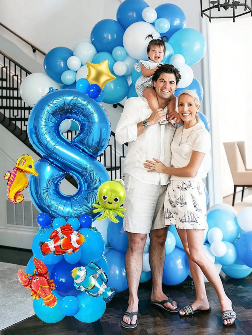 Kit Balões Animais Marinhos (24 Peças)