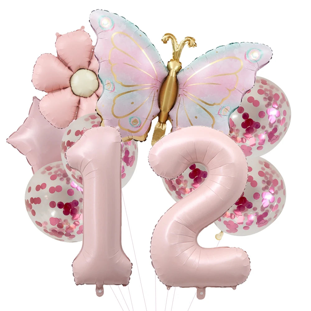 Kit Balão Metalizado Borboleta