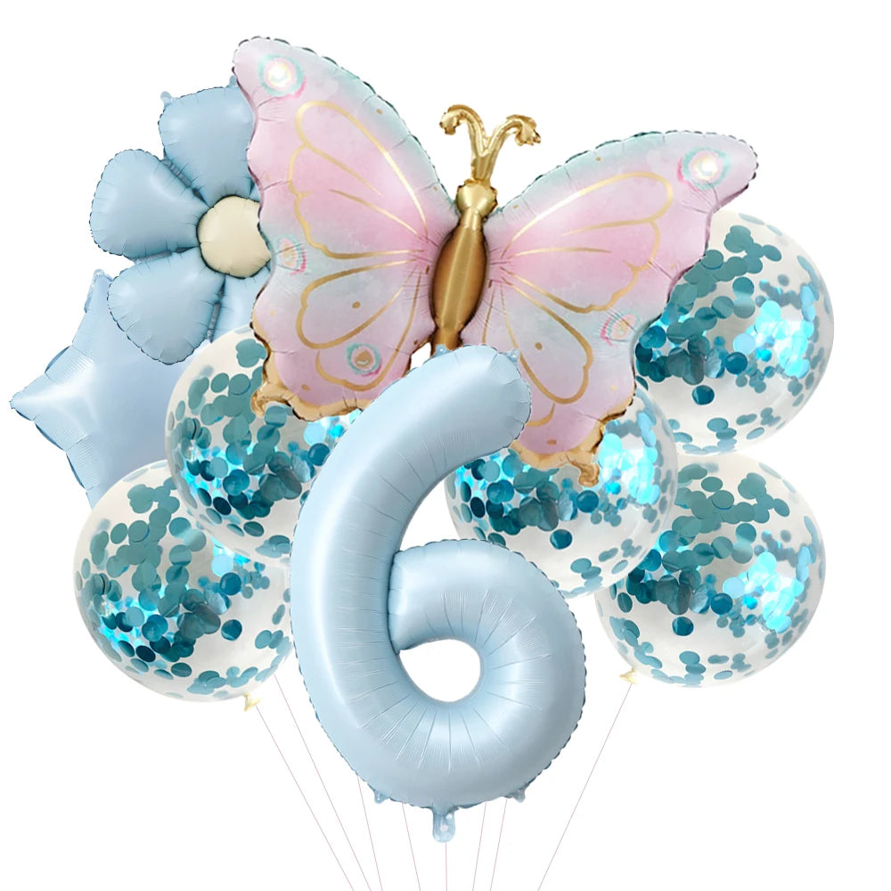 Kit Balão Metalizado Borboleta