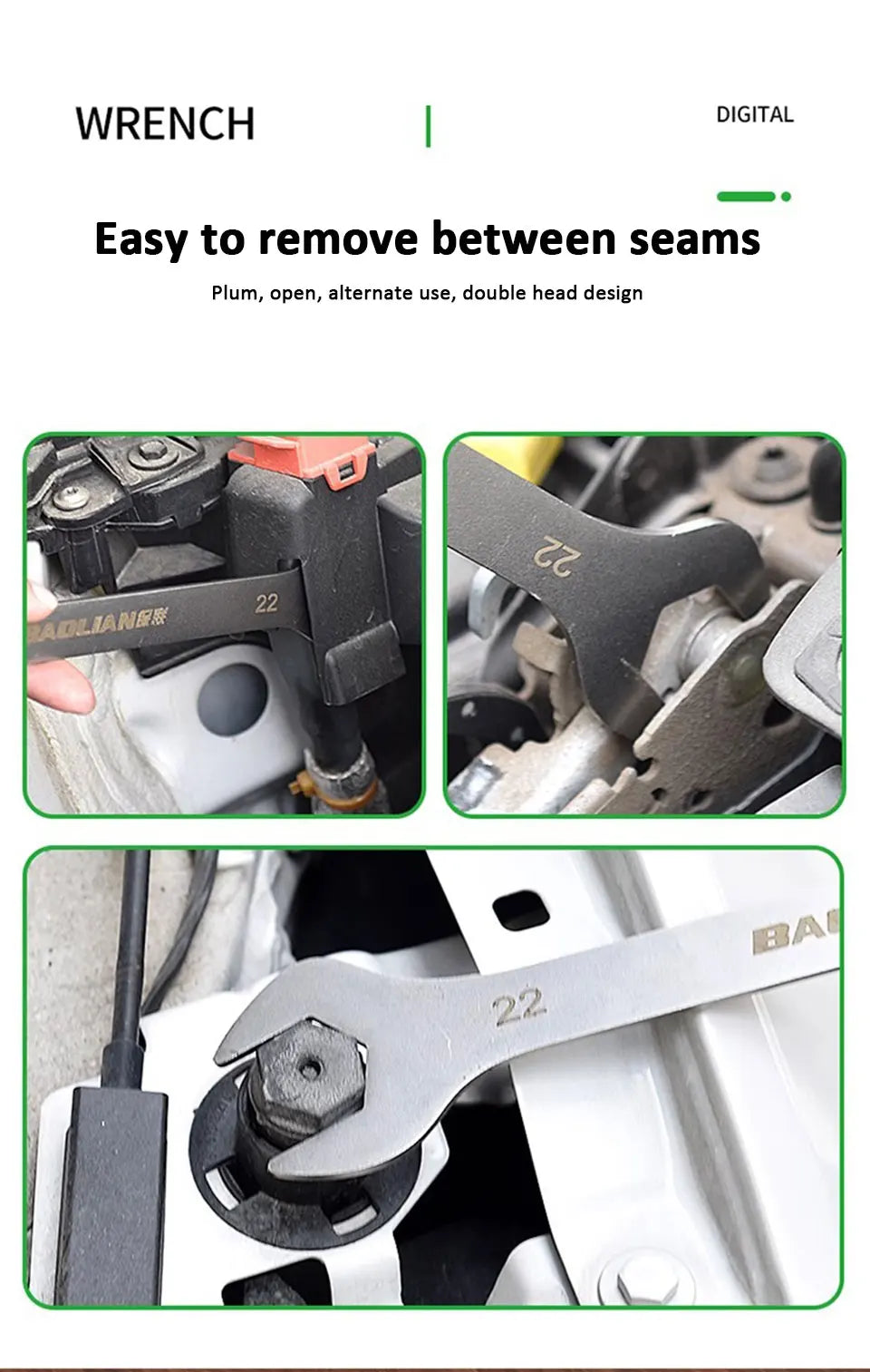 Chave de extremidade aberta ultrafina 5-32mm chaves de catraca universais chave de dupla finalidade