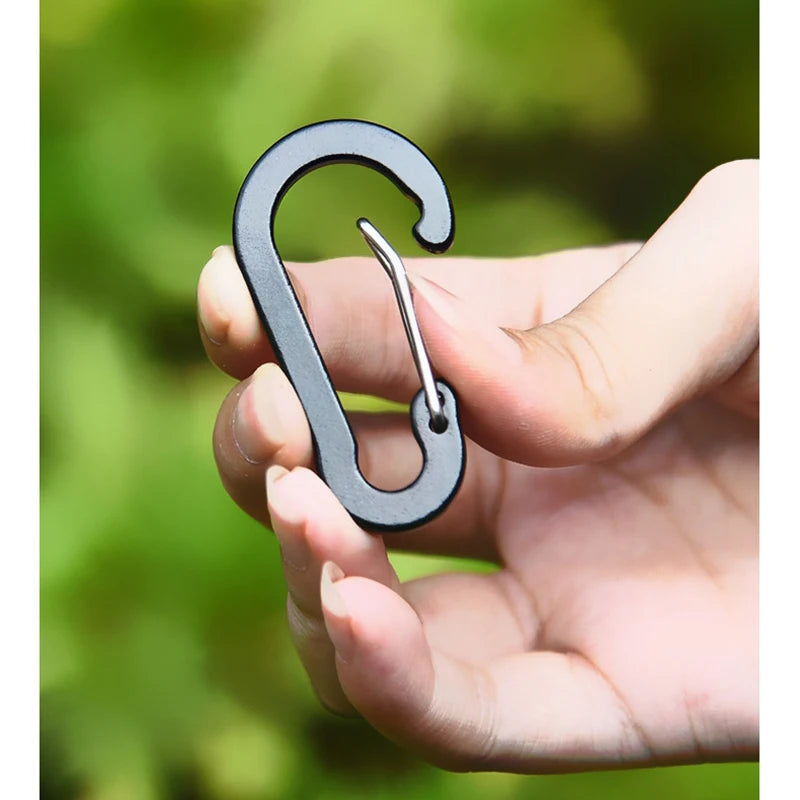 6 pçs liga de alumínio mosquetão