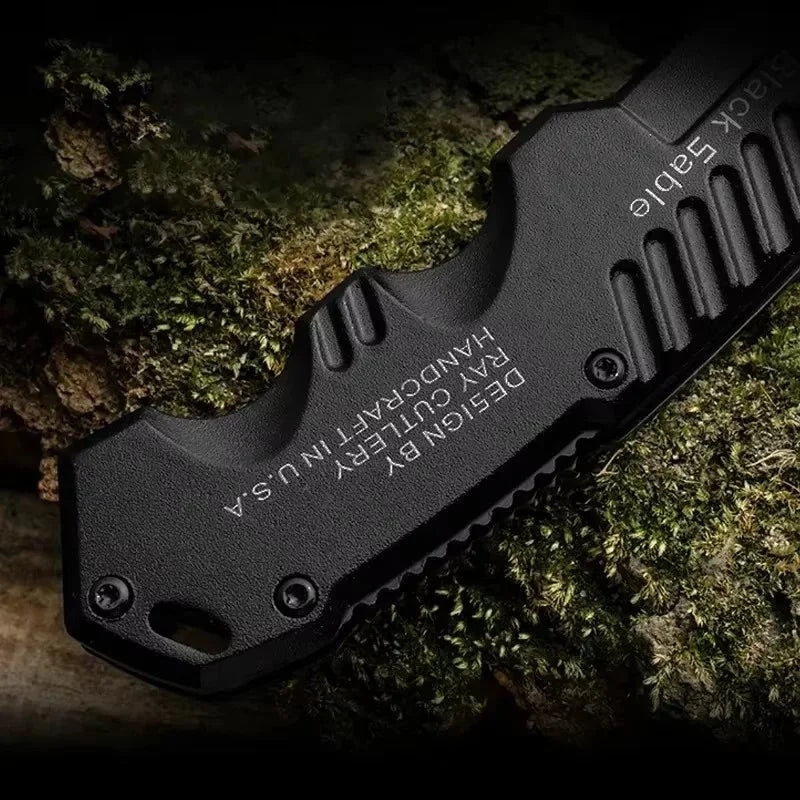 Canivete tático lamina em aço inoxidável