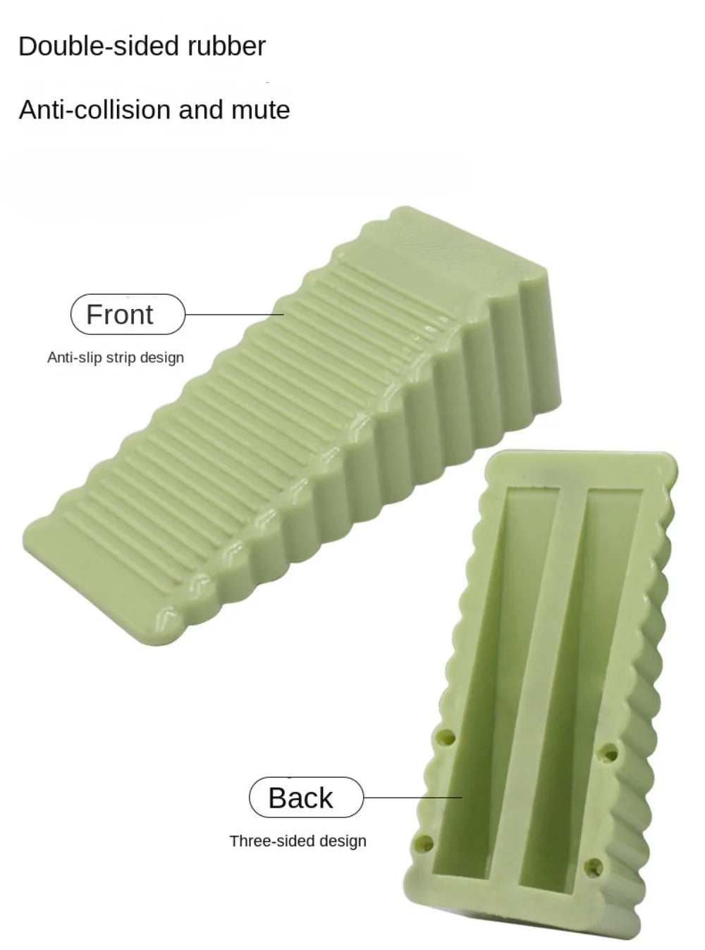 Peça anti-colisão para batente de porta