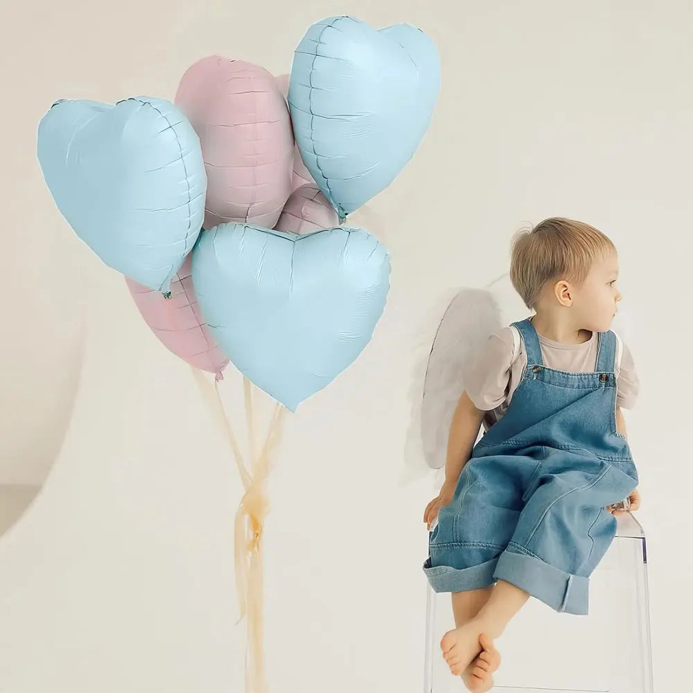 Kit 12 Balões de Coração Tons Pastéis