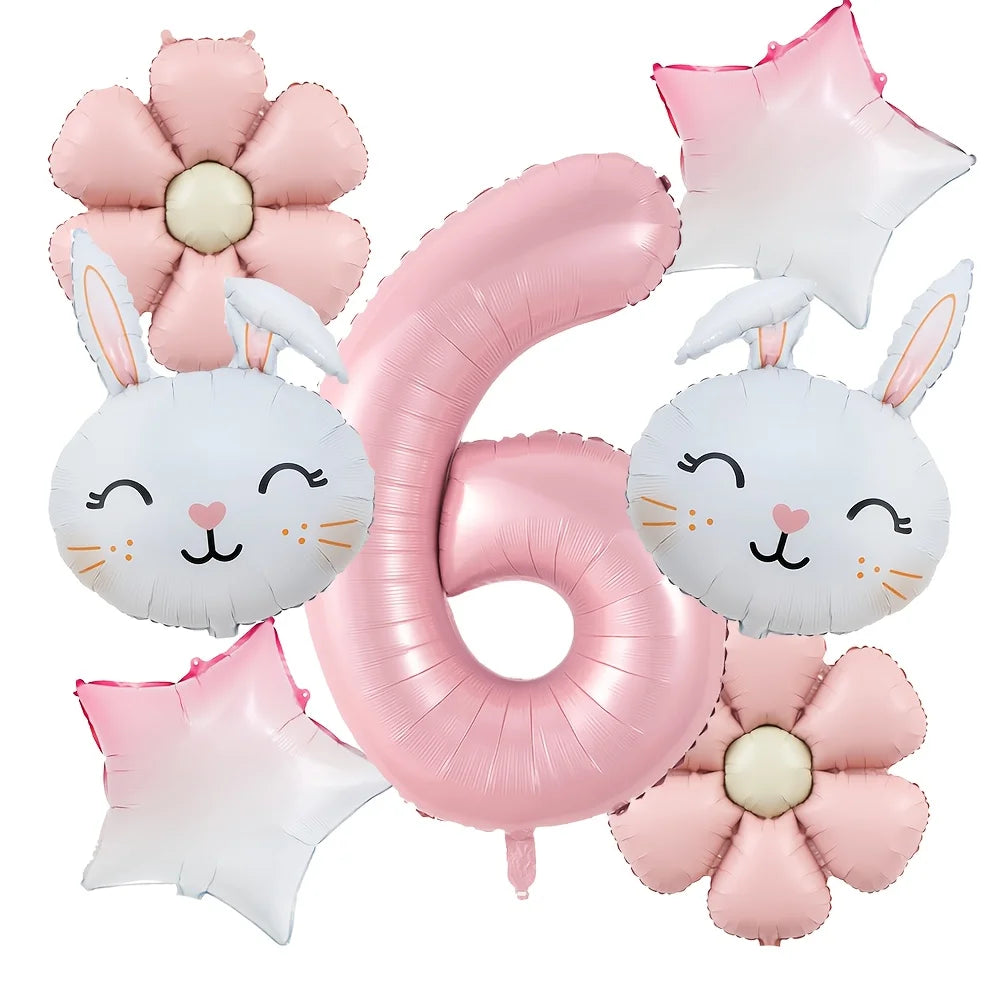 Kit Balão de Aniversário de Coelho