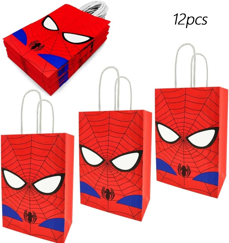 Kit 12 Sacolas de Presente Homem-Aranha