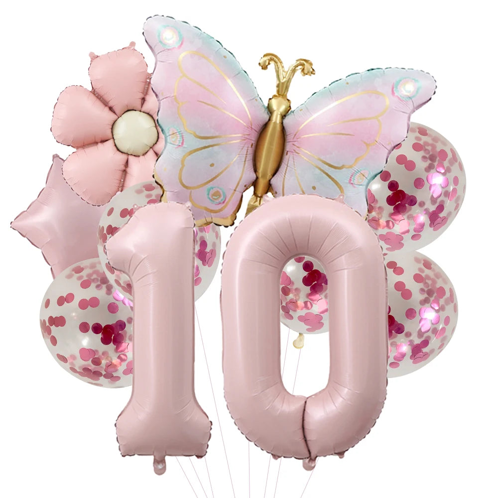 Kit Balão Metalizado Borboleta