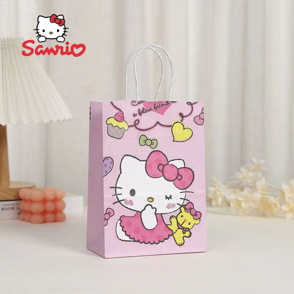 Kit 12 Sacolas de Presente Hello Kitty