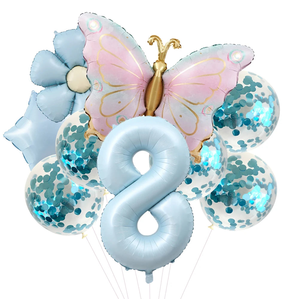 Kit Balão Metalizado Borboleta