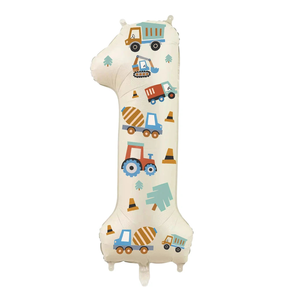 Balão de Número (Tema Construção)