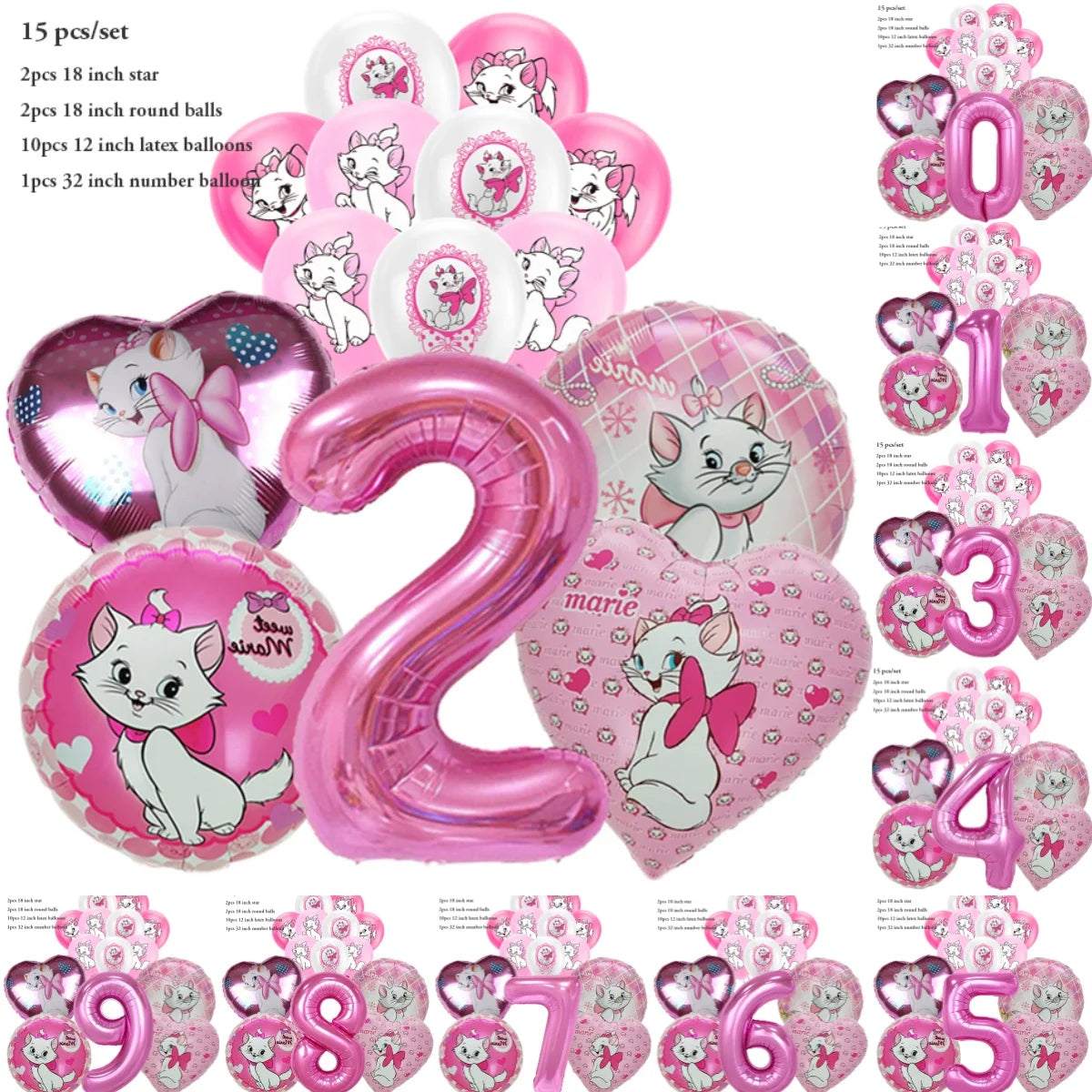 Kit Balões Gata Marie