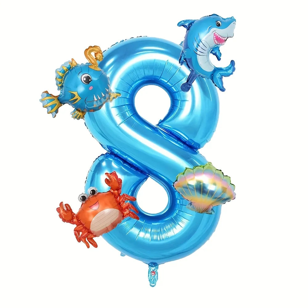 Kit Oceano com Número (5 Peças)