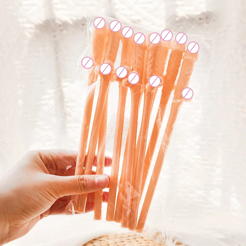 Kit 10 Canudos Divertidos para Despedida de Solteira