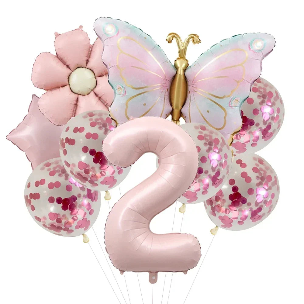 Kit Balão Metalizado Borboleta