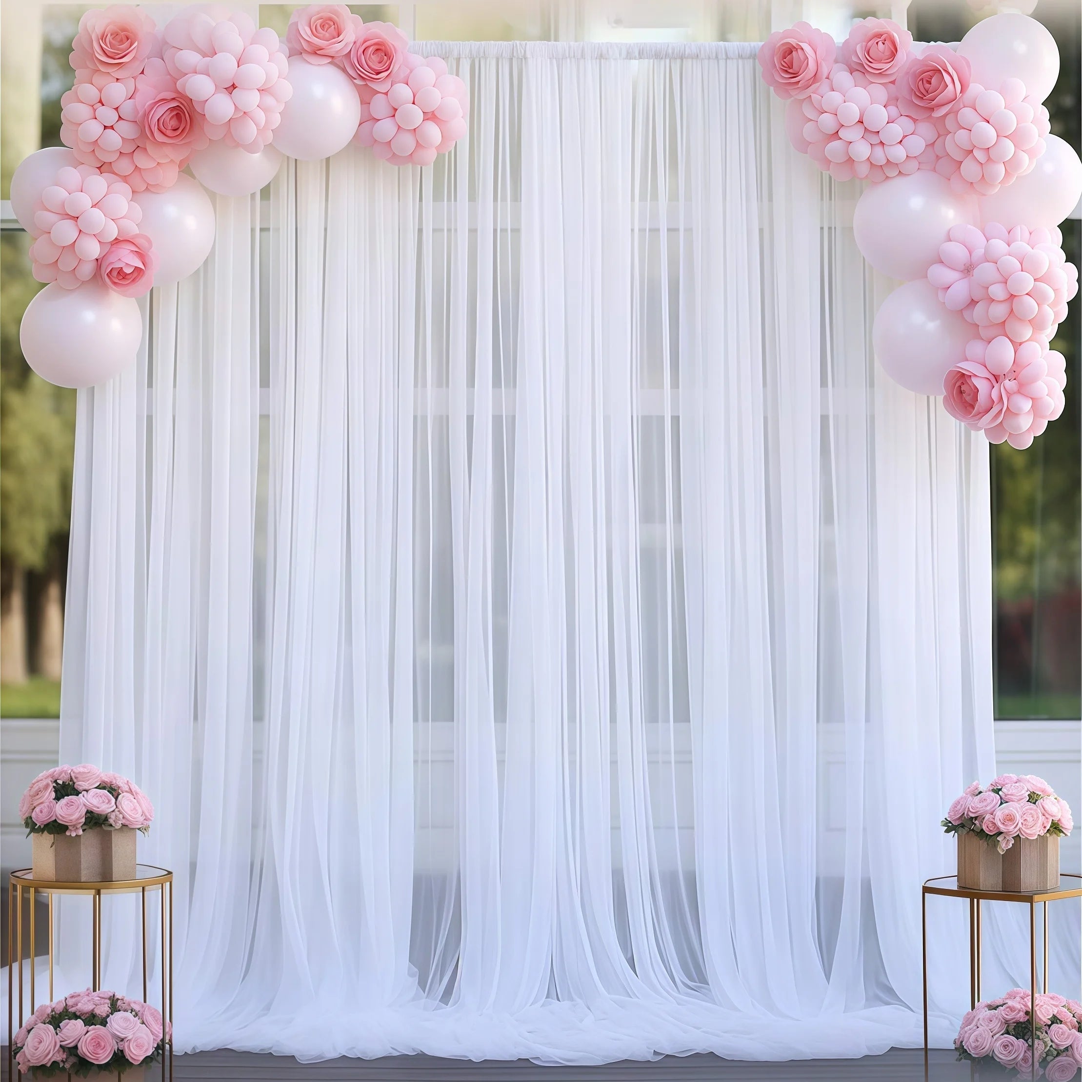 Kit de Cortinas de Tule com led