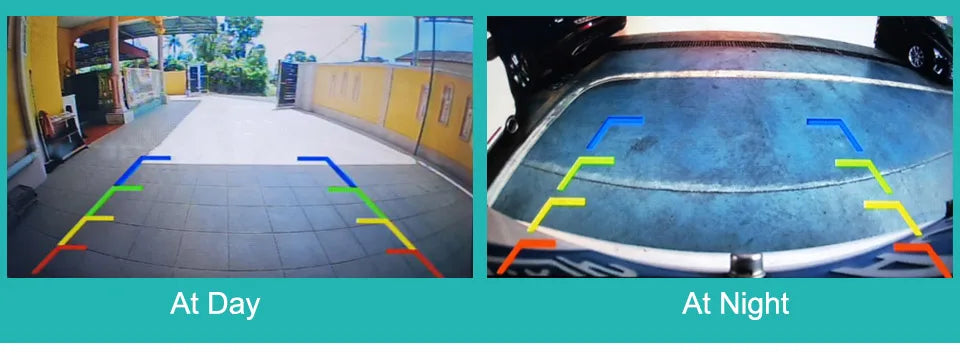 Camera de Ré 4k ahd 1080p trajetória dinâmica inteligente câmera de visão traseira do carro visão noturna de 180 graus com linha de pista de estacionamento