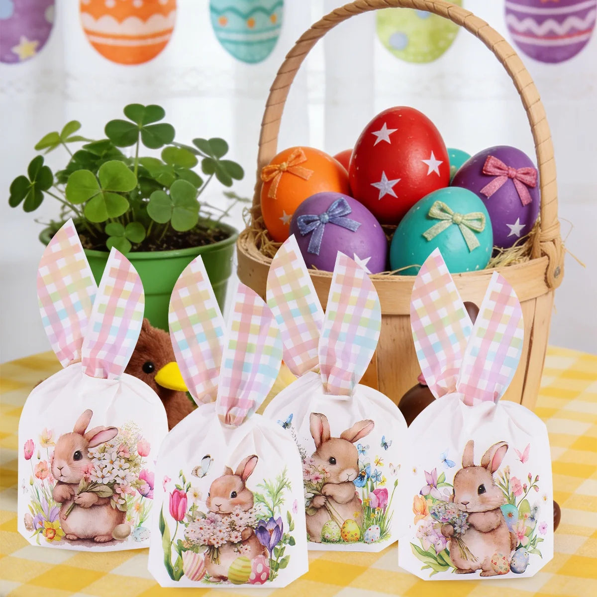 Kit 50 Saquinhos de Coelho Páscoa 2026