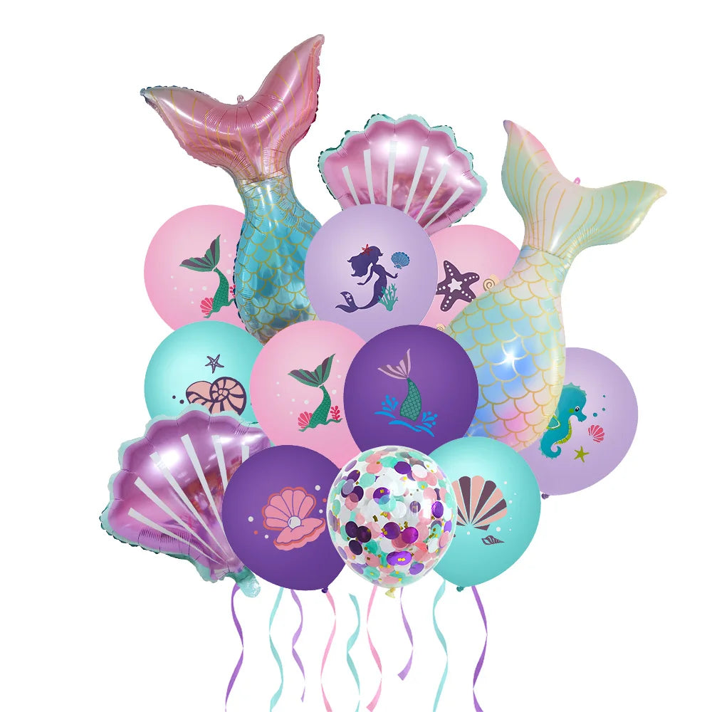 Conjunto Decorativo Para Festa Tema Sereia