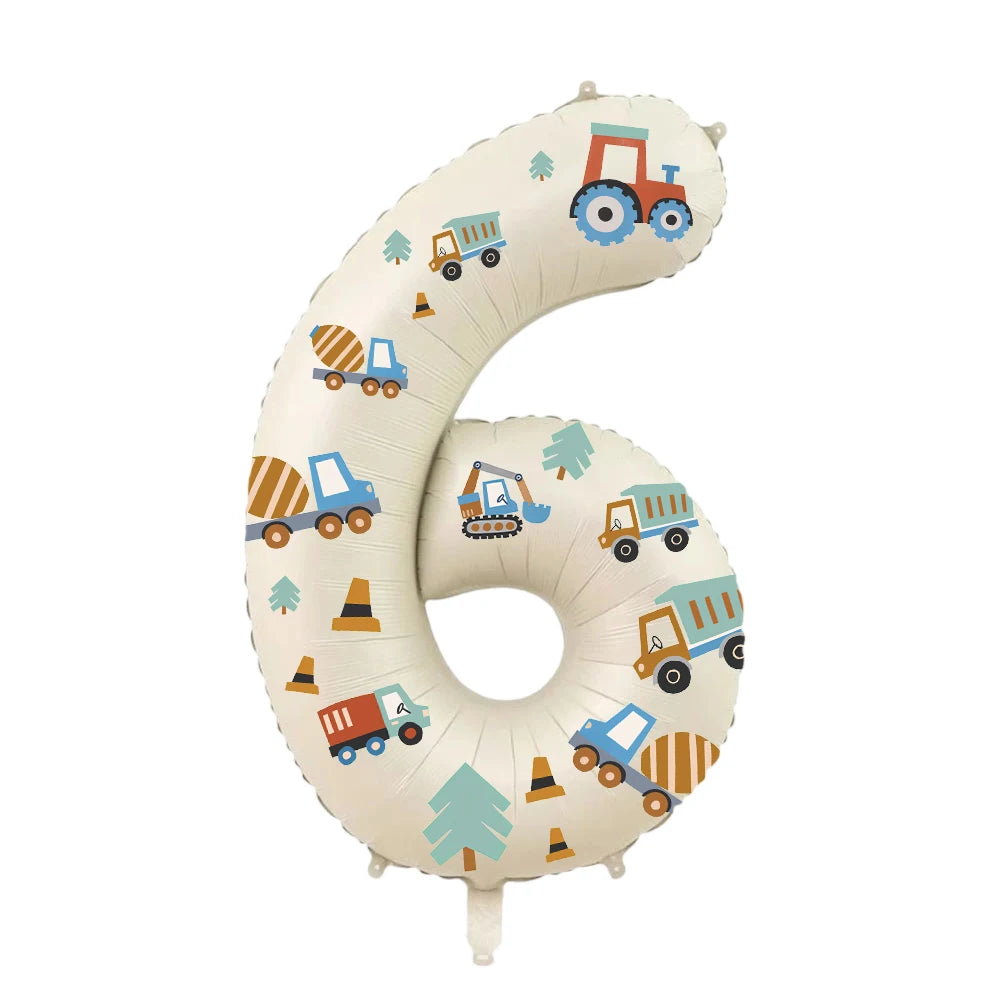 Balão de Número (Tema Construção)