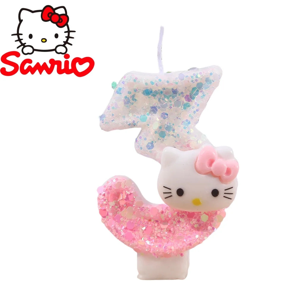 Vela de aniversário Hello Kitty