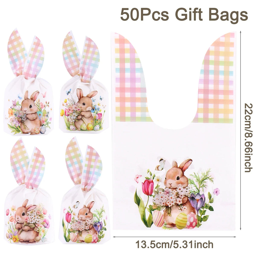 Kit 50 Saquinhos de Coelho Páscoa 2026