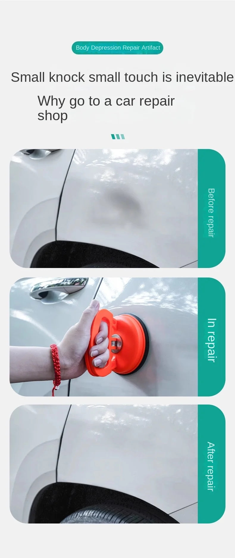 Ferramenta ventosa adequado para pequenas amassados